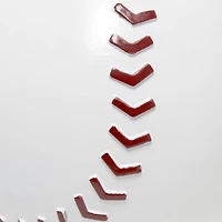 Simple Designs™ 11.5" Baseball Base Table Lamp and White Shade Red Trim