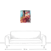 Bright Windowboxes Canvas Wall Art