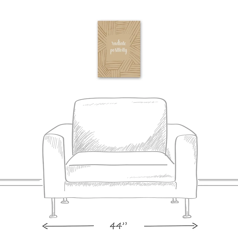 Radiate Positivity 12" x 16" Canvas Wall Art