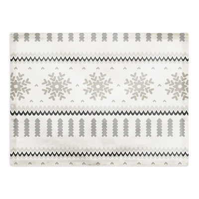 Knit Pattern Grey 18x14 Poly Twill Placemat