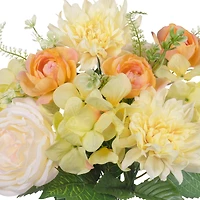 17" Coral & Yellow Dahlia & Rose Deluxe Bush by Ashland®