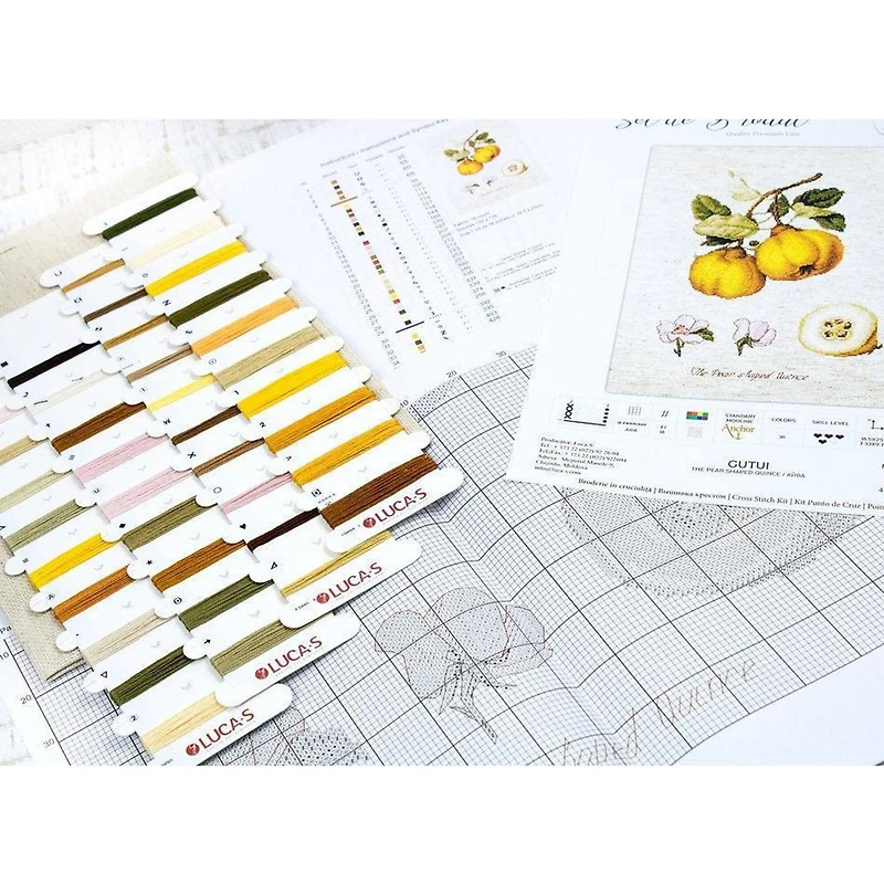 Luca-s The Pear Shaped Quince Counted Cross Stitch Kit