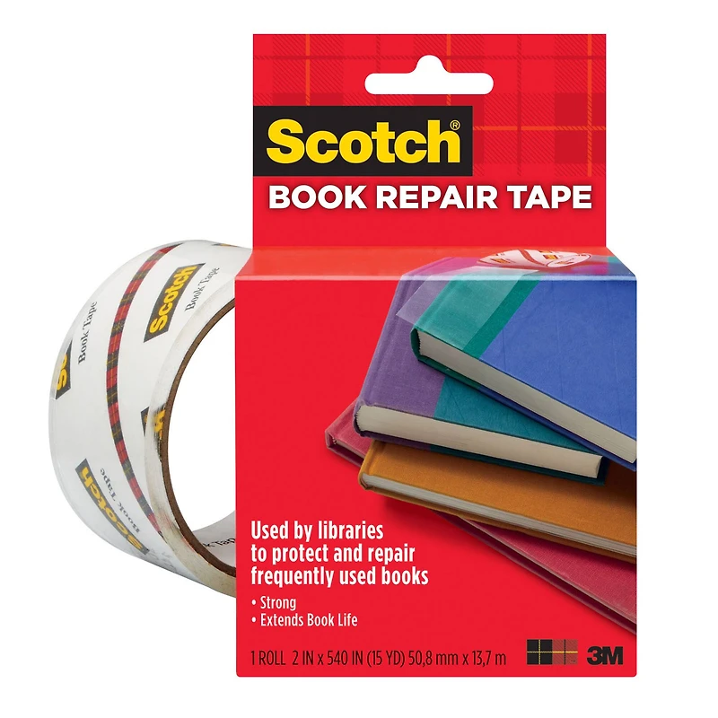 Scotch® Book Tape, 2 Rolls
