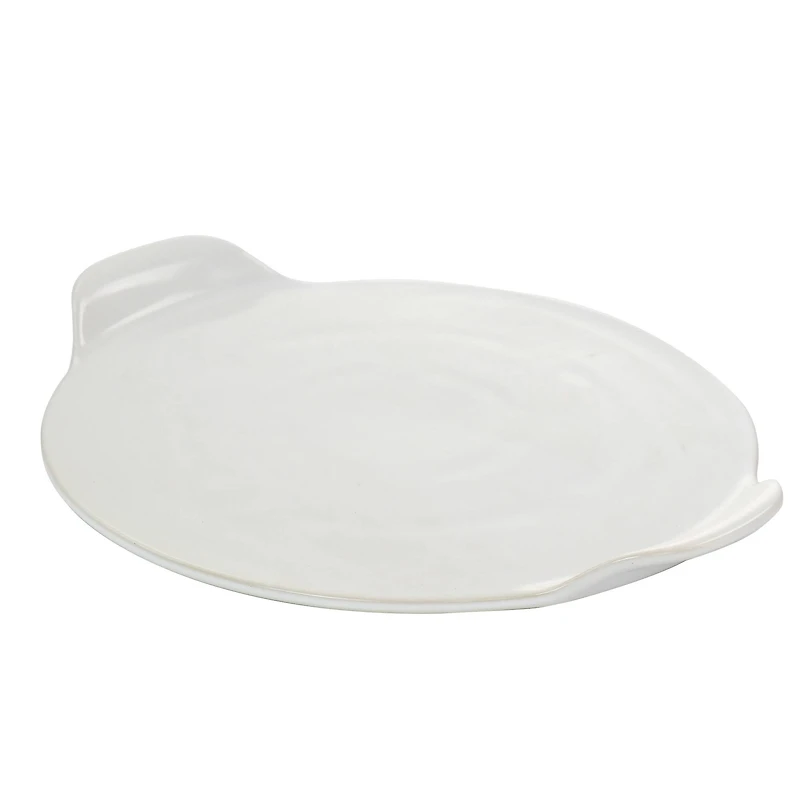 Gibson Home White Forno Flame Proof Ceramic Pizza Stone