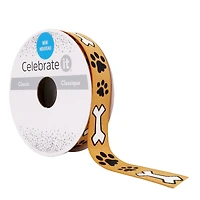 5/8" x 7yd. Grosgrain Paw Print & Dog Bone Ribbon by Celebrate It™