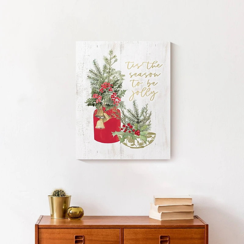 Season Jolly Plants 16x20 Canvas Wall Art