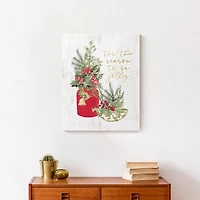 Season Jolly Plants 16x20 Canvas Wall Art