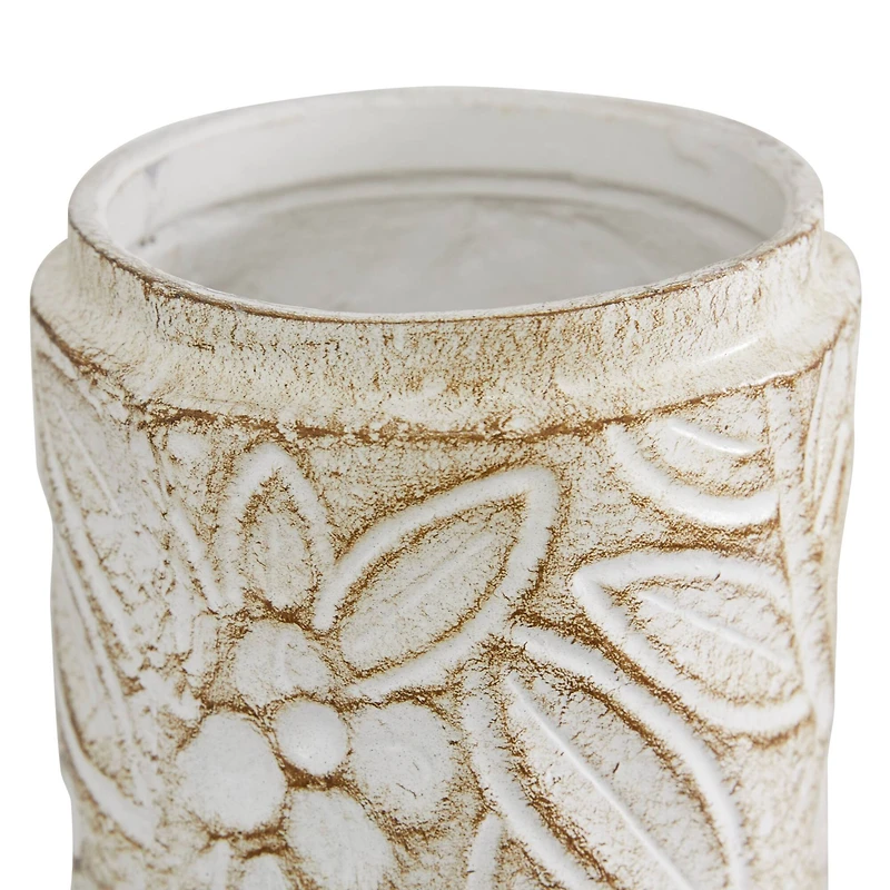 White Dolomite Farmhouse Decorative Jar Set
