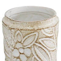 White Dolomite Farmhouse Decorative Jar Set
