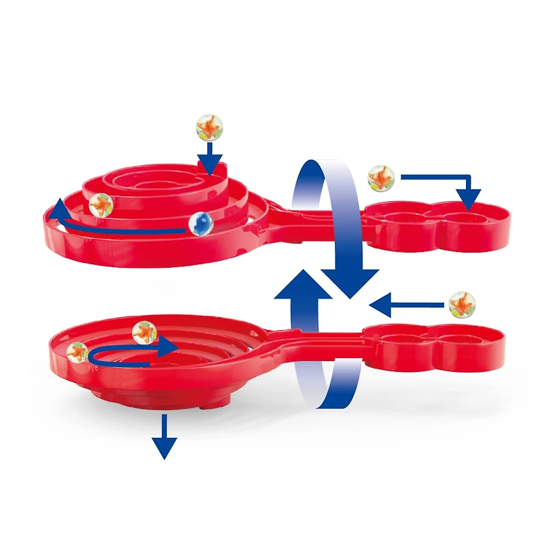 Hape Quadrilla Wooden Super Spiral Marble Run Construction Set