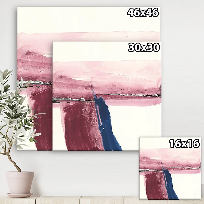 Designart - Patch of Dirty Pink I