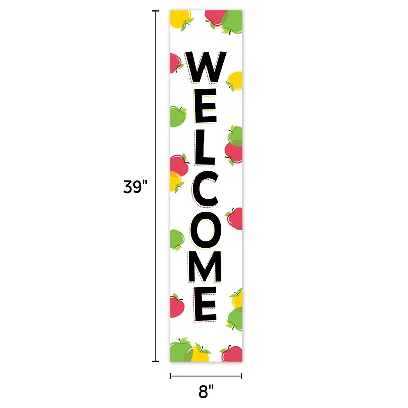 Creative Teaching Press® Apple Time Two-Sided Welcome Banner, 8" x 39", Pack of 2