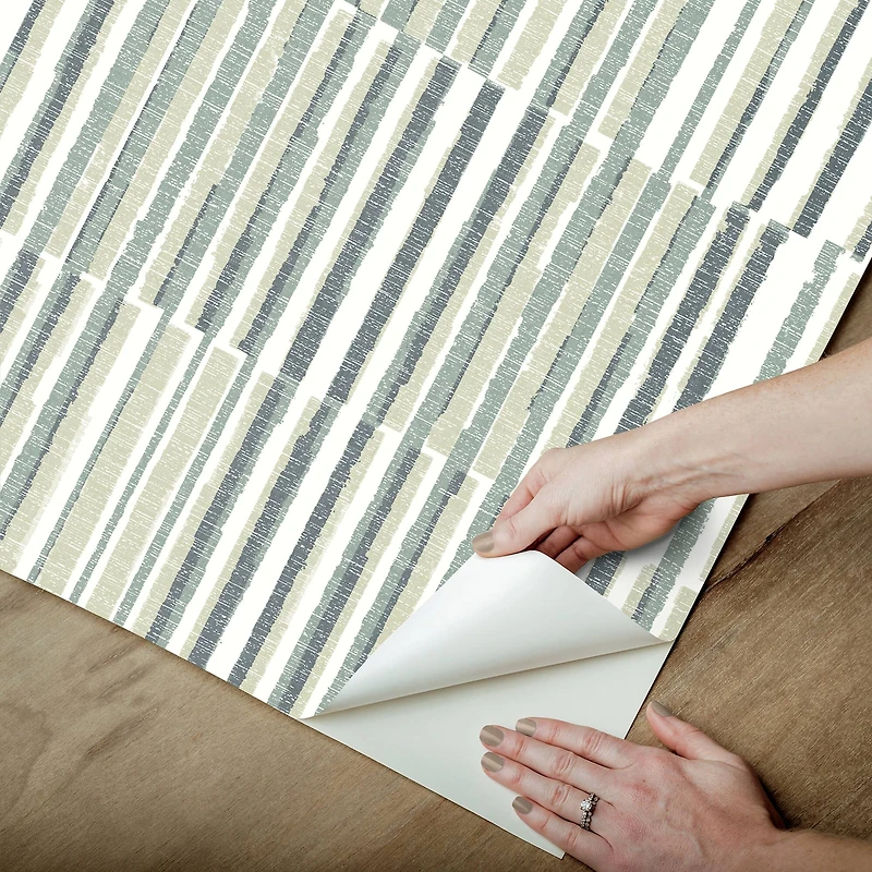 NuWallpaper Kingston Gray Peel & Stick Wallpaper