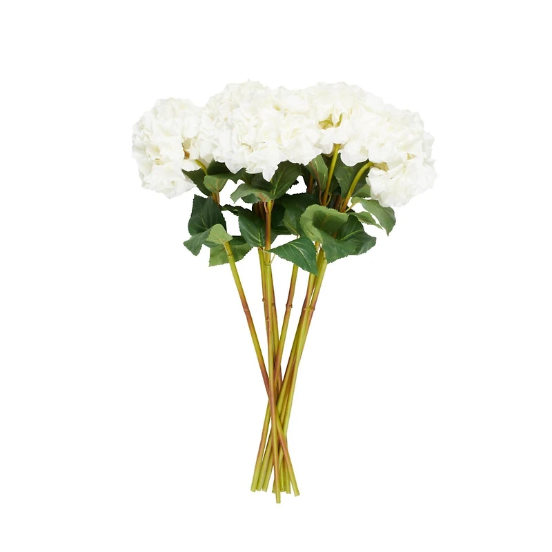 33" White Hydrangea Artificial Flower Stem, 8ct.