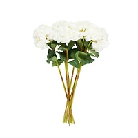 33" White Hydrangea Artificial Flower Stem, 8ct.