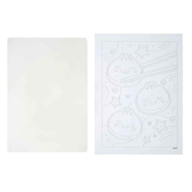 5" x 7" Kawaii Dumpling Paint-by-Number Acrylic Surface Kit by Artist's Loft®