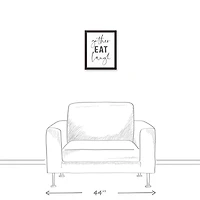 Gather Laugh 11" x 14" Black Framed Canvas