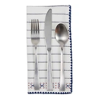 Kitchen Windowpane Embellished Napkin, 4ct.