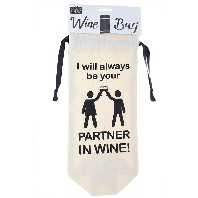 Personality Case™ Partners Canvas Wine Bag
