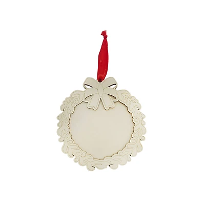 4" Unfinished DIY Wood Wreath Ornament by Make Market®