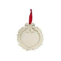 4" Unfinished DIY Wood Wreath Ornament by Make Market®