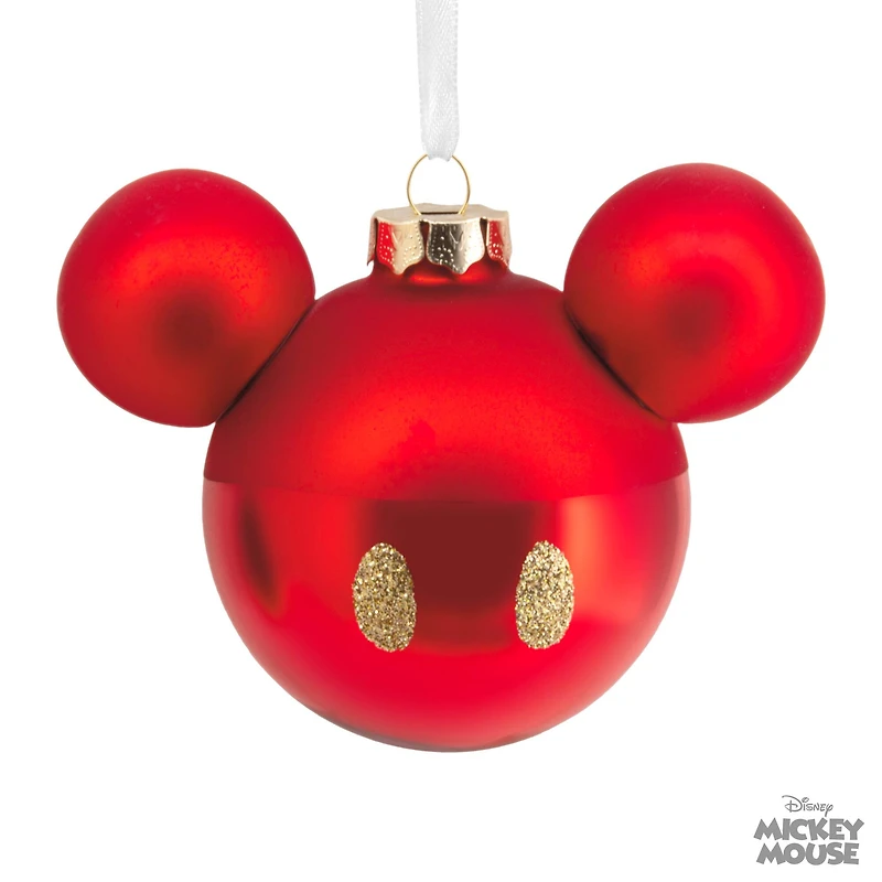 Hallmark Disney® 4" Mickey Mouse Ears Icon Blown Glass Ornament