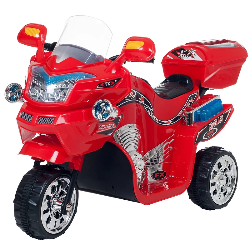 Toy Time Bright Red Battery Operated Ride-On Motorcycle