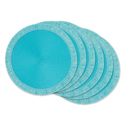 DII® Round Fringed Placemats