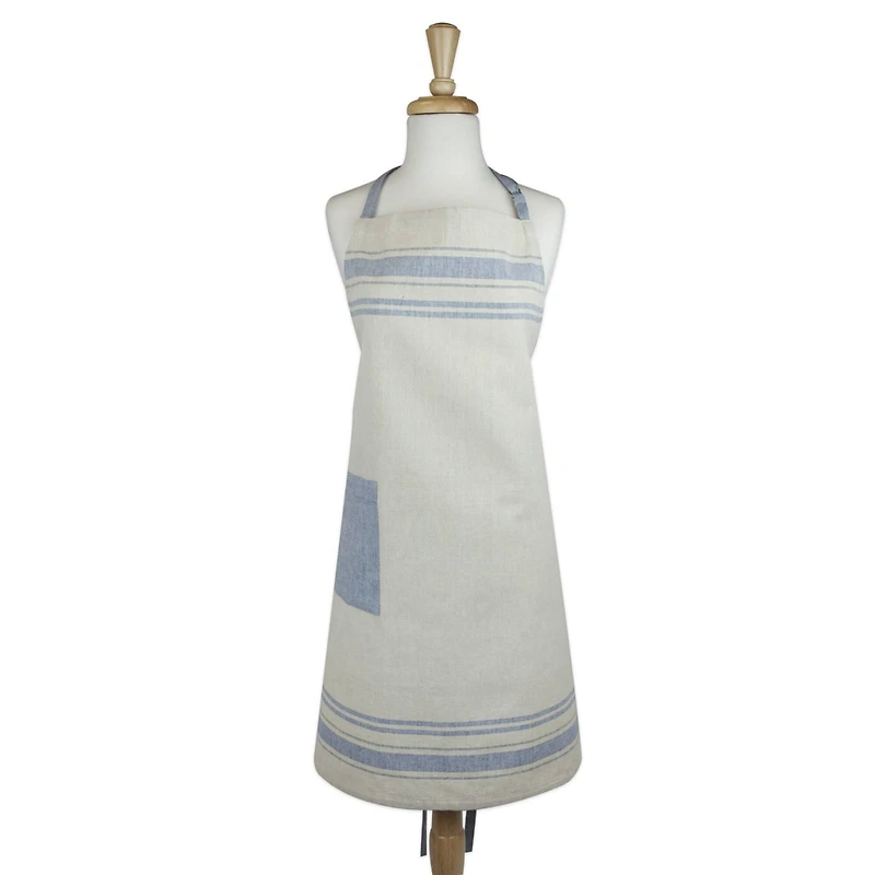 DII® Nautical Blue French Stripe Chef Apron