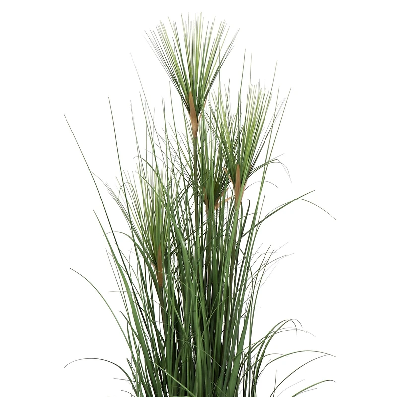 4ft. Potted Artificial Green Brushed Grass