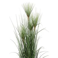 4ft. Potted Artificial Green Brushed Grass