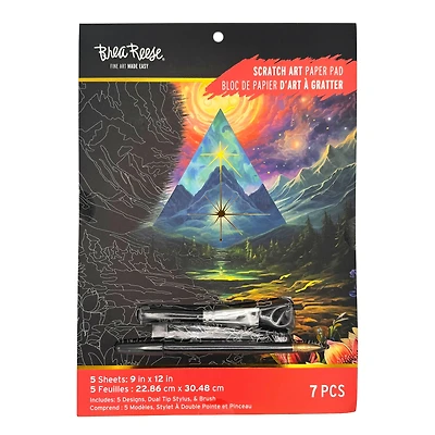 Brea Reese™ 9" x 12" Surreal Scenes Scratch Art Paper Pad