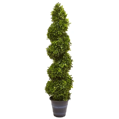 4ft. Boxwood Spiral Topiary in Planter