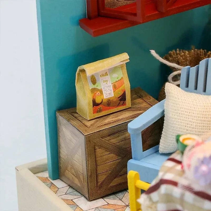 Wizardi Flower Shop Miniature Dollhouse Roombox Kit