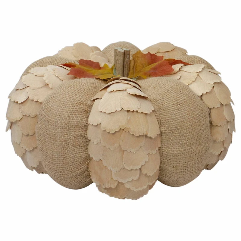 9" Brown Autumn Harvest Tabletop Pumpkin