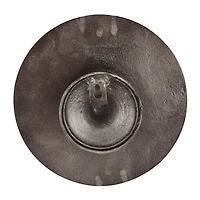 Black Aluminum Carved Designs Plate Wall Decor Set of 3 15", 13", 11"