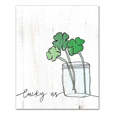 Lucky Us Canvas Wall Art