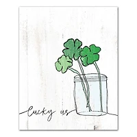 Lucky Us Canvas Wall Art