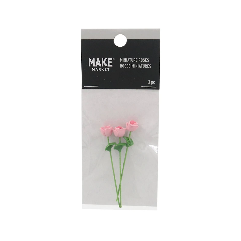 Mini Pink Roses, 3ct. by Make Market®