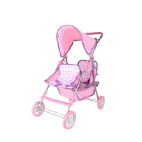 Dream Collection 14" Twin Doll Stroller with 2 Dolls