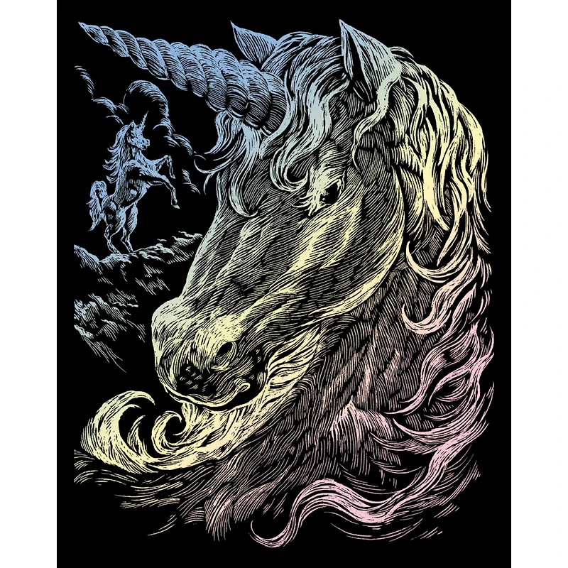 Royal & Langnickel® Engraving Art™ Unicorns Holographic Foil Kit