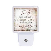 Faith Does Not Make Things LED Night Light