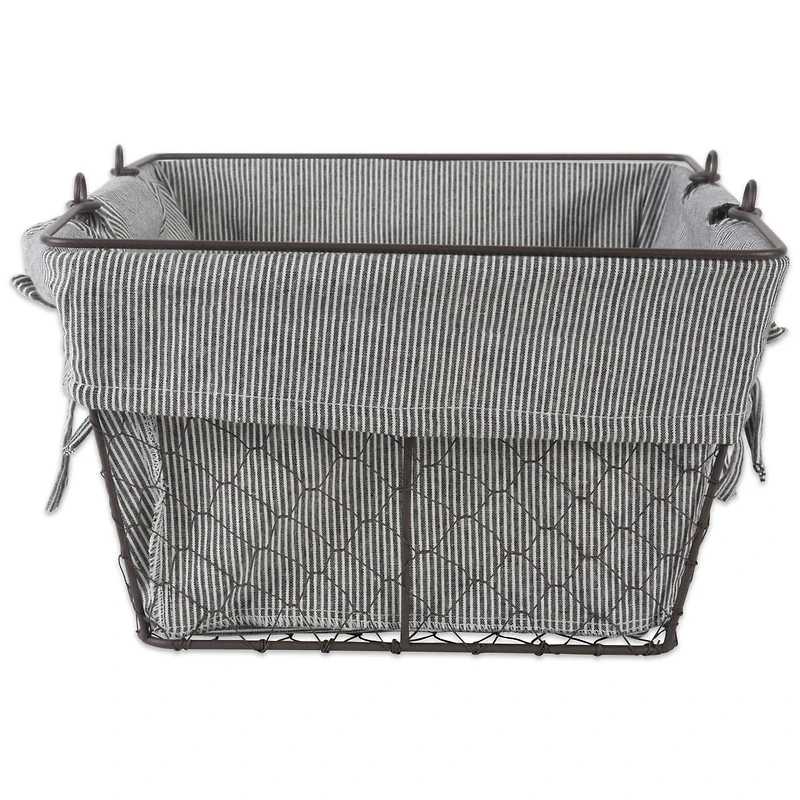 DII® Gray Chicken Wire Egg Basket