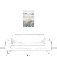 Soft Neutral Grass Landscape Canvas Wall Art