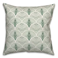 Abstract Leaves Throw Pillow