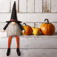 Glitzhome® 20" Halloween Fabric Gnome Sitter Décor