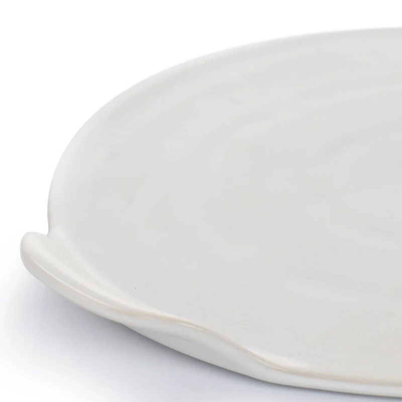 Gibson Home White Forno Flame Proof Ceramic Pizza Stone