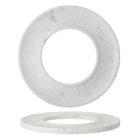 Hello Honey® 13" White Marble Circle Cracker & Cheese Tray