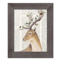 Whimsical Deer Western Framed Print
