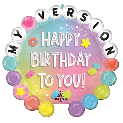 SuperShape™ 26" Friendship Happy Birthday Foil Balloon